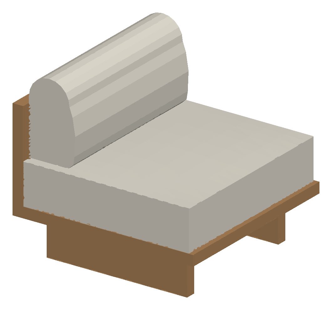 Shaded 3D view of the Single seater